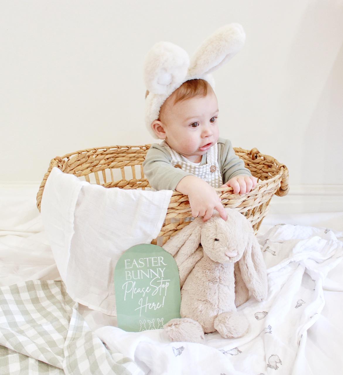 Easter Collection - Easter Bunny Please Stop Here Sign